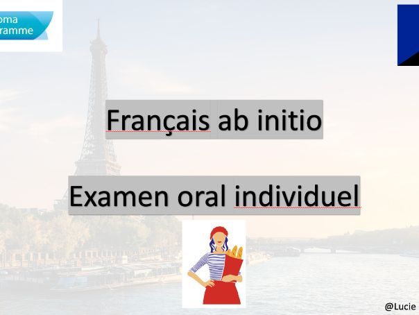 IBDP French ab initio Individual Oral (speaking exam)