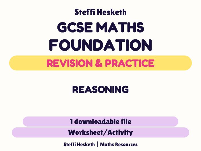 Reasoning GCSE Foundation Revision l