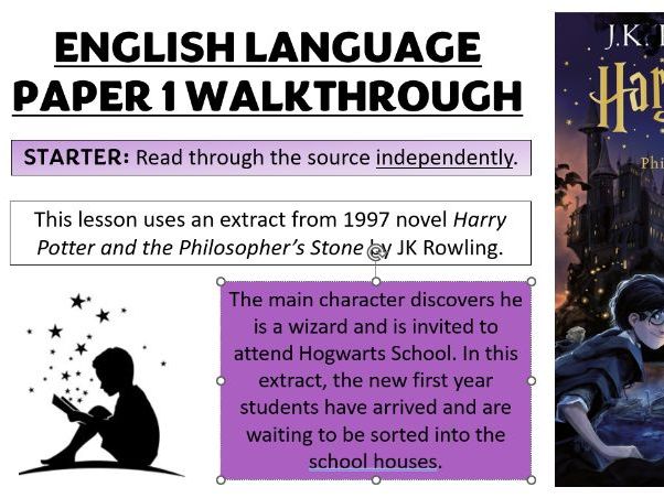 2026 SPEC: AQA Lang Paper 1: Harry Potter