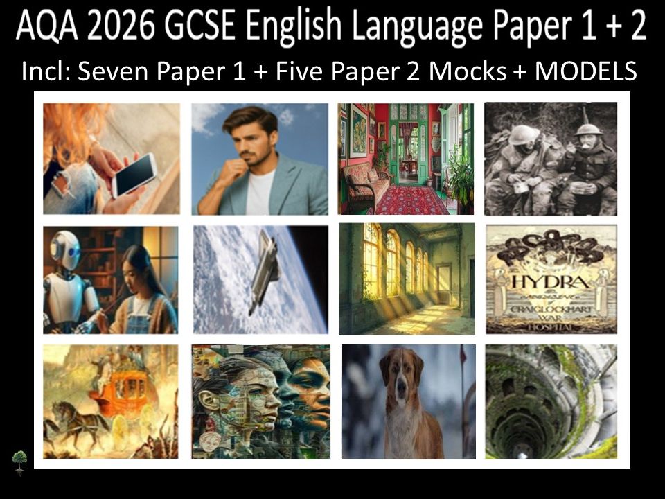 Twelve AQA 2026 GCSE English Language Paper 1 & 2 Mocks | Models