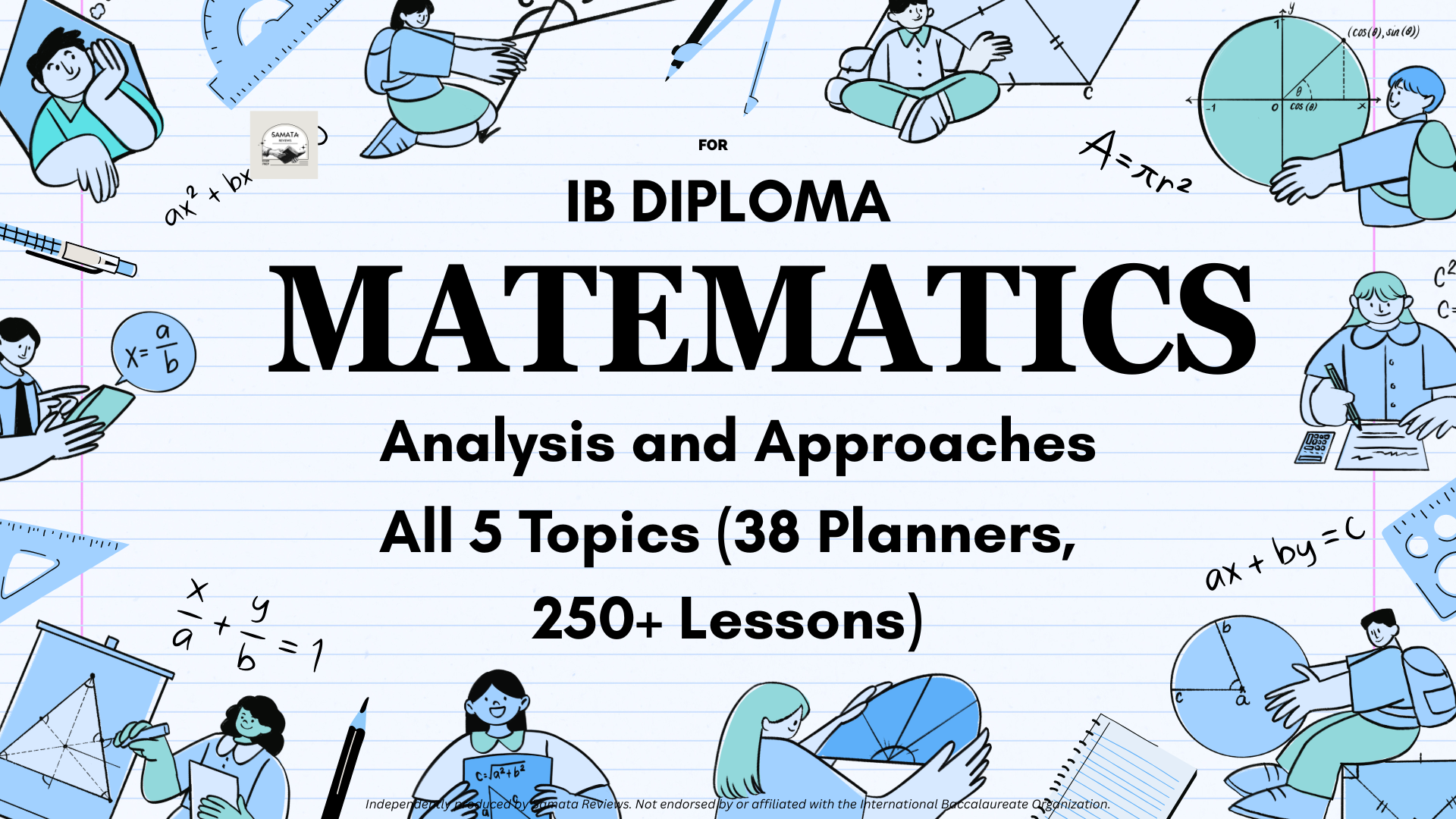 Complete Unit Planner Bundle for IB Mathematics Analysis and Approaches — All 5 Topics (38 Planners, 250+ Lessons)