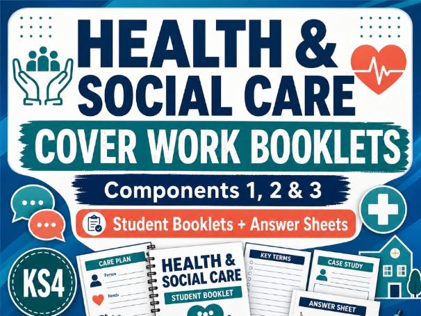 OCR Cambridge National Health and Social Care Cover Work Booklets & Answers Whole Specification