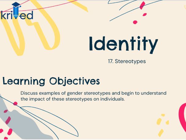 Gender Stereotypes – Year 7 PSHE Lesson on Identity and Equality