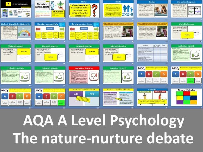Nature-nurture debate | 2025 Spec - AQA A Level Psychology (Issues and debates)