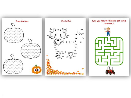 Autumn Themed Activity Booklet