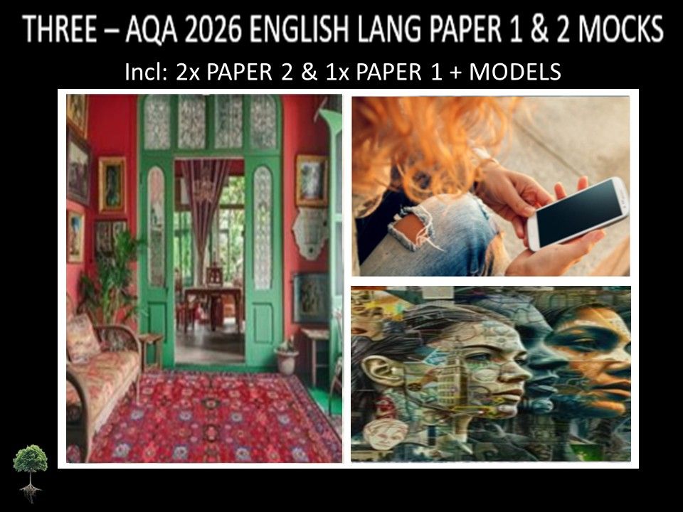 THREE - AQA PAPER 1 & 2 | 2026 FULL MOCKS | MODELS