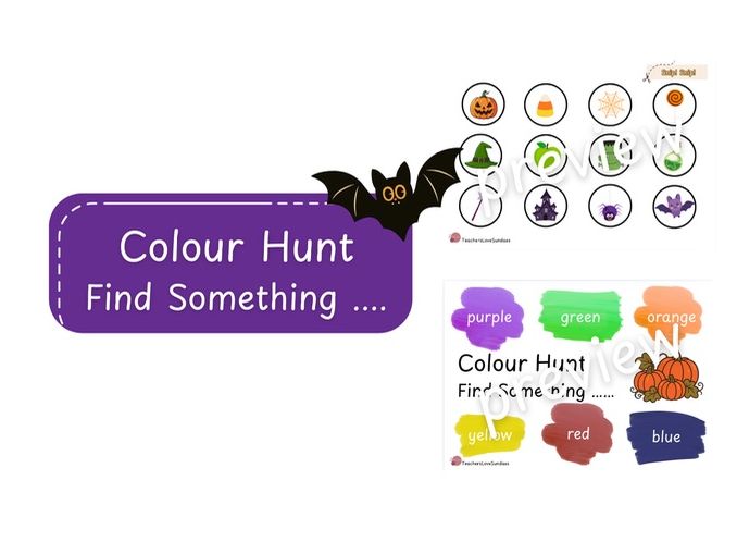 Halloween Colour Hunt Find Something ........