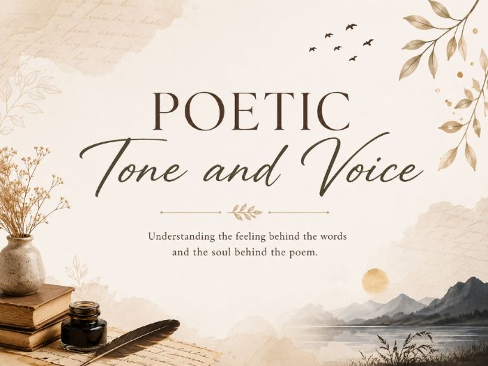 Exploring poetic tone and voice Collins text chapter 6 unit 3