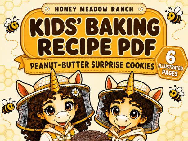 Peanut Butter Stuffed Cookie Recipe for Kids | Baking Life Skills Activity PDF