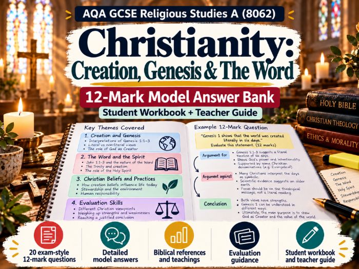 AQA GCSE RS Christianity: Creation, Genesis & The Word | 12-Mark Model Answers