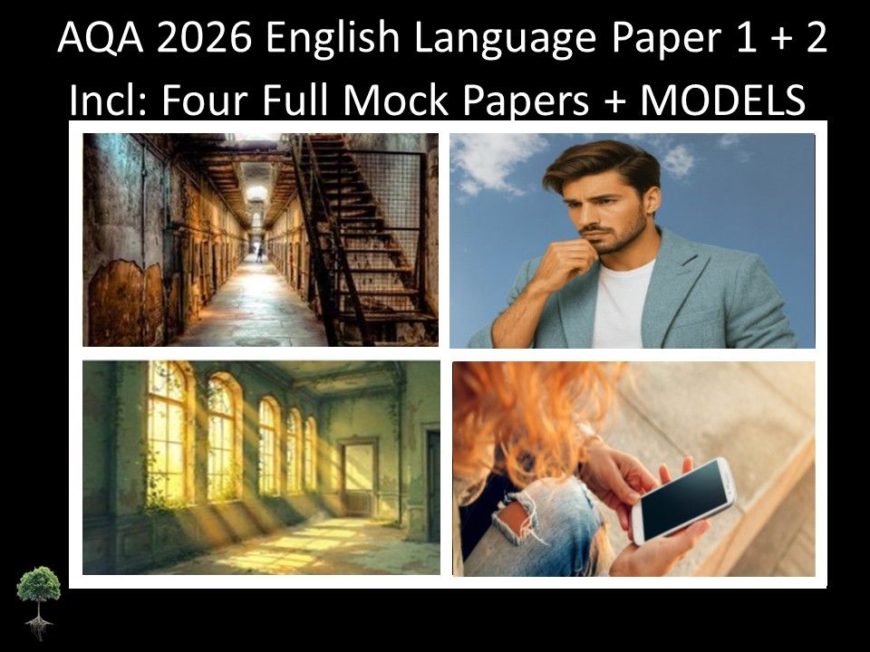 Four AQA 2026 English Language Paper 1 + 2 Full Mocks | MODELS