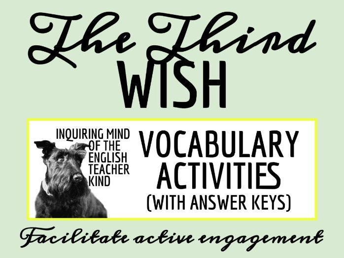 "The Third Wish" by Joan Aiken Vocabulary Enrichment Activities
