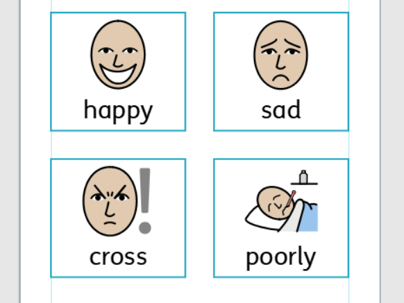 Emotion/feeling symbols for lanyards
