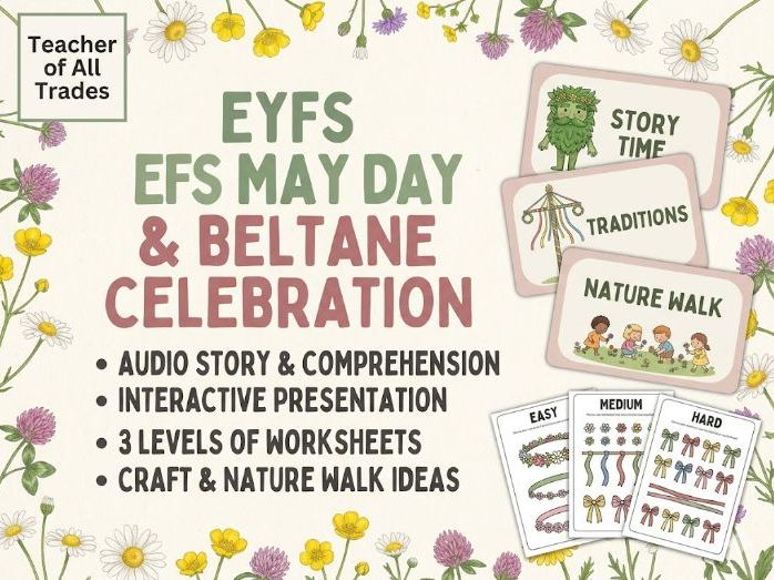 EYFS May Day | Audio Story, Presentation & Differentiated Worksheets