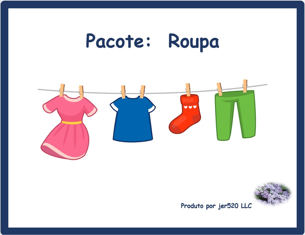 Roupa (Clothing in Portuguese) Bundle Teaching Resources