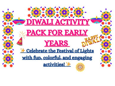 Diwali Activity Pack for Early Years | 10 Engaging and Colorful Worksheets