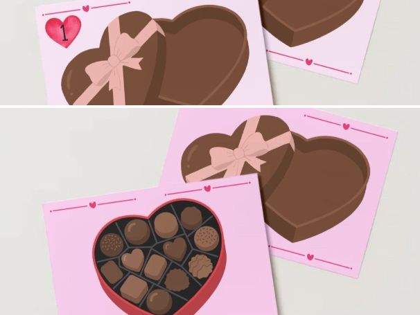 Valentines Chocolate Playdough Mats