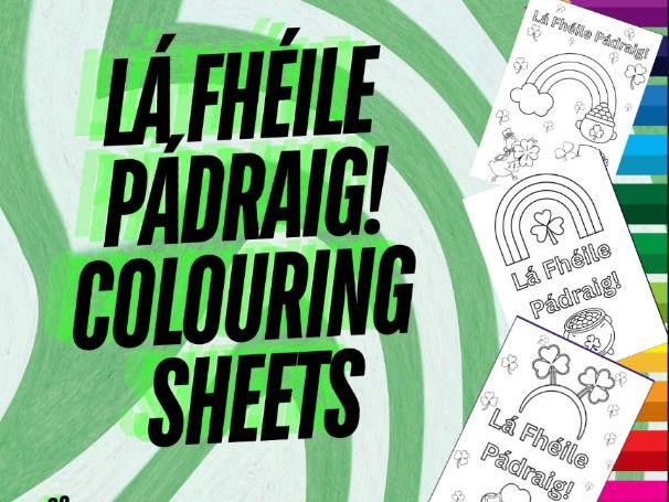 St. Patrick’s Day Colouring Pages | Lá Fhéile Pádraig Printable Classroom Activity