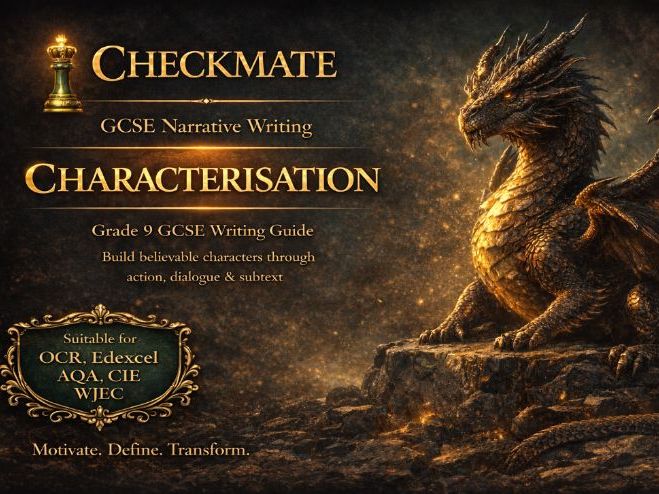 Checkmate Narrative Writing: Characterisation (Grade 9 GCSE English Language) | AQA, Edexcel, OCR, W