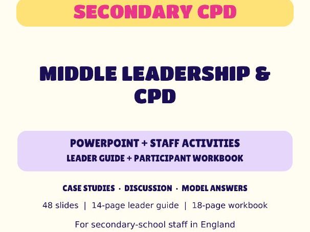 Middle Leadership & CPD | Secondary CPD