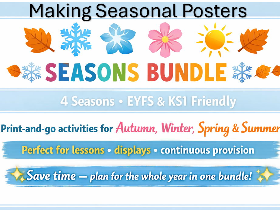 Making Seasonal Posters Bundle