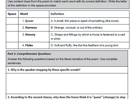 Stopping by Woods on a Snowy Evening