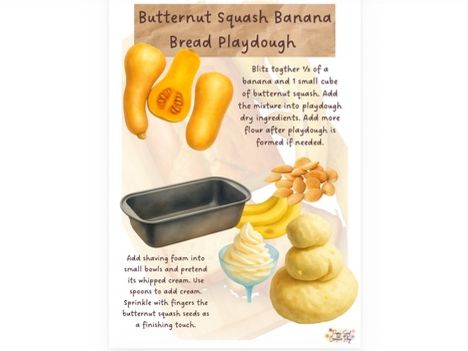 Butternut Squash Play Menu Bundle - Autumn Resources