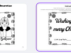 Xmas tree decoration activity