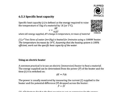 Specific heat capacity