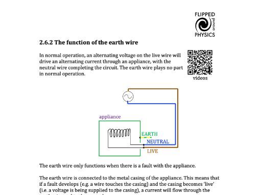 The function of the earth wire