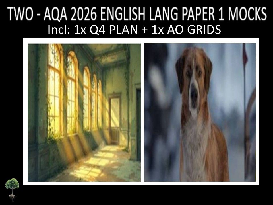 TWO - AQA PAPER 1 | 2026 FULL MOCKS | Q4 PLAN | AO GRIDS