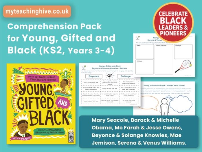KS2 Young Gifted and Black Comprehension - age 7+