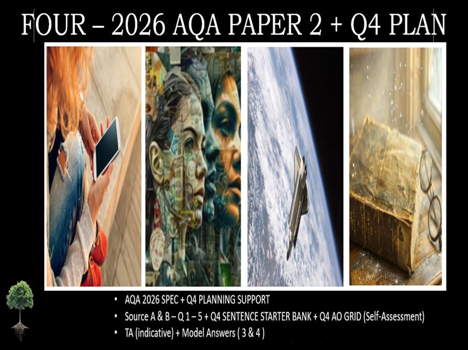 FOUR - AQA PAPER 2 | 2026 FULL MOCKS | Q4 PLAN