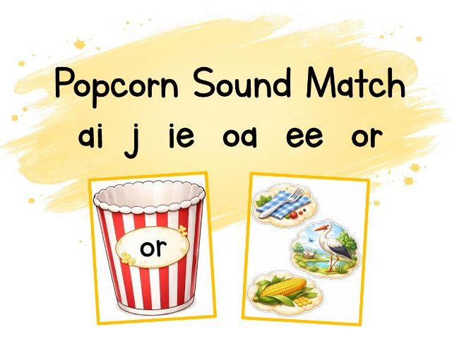 Popcorn Sound Match (ai j oa ie ee or)