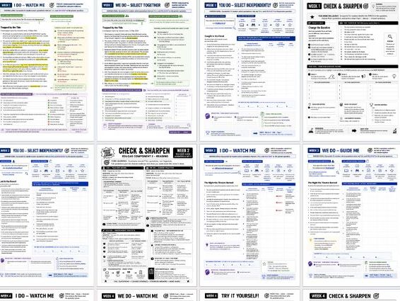 C2 READING EDUQAS 6 week intervention- selective relevant quotations