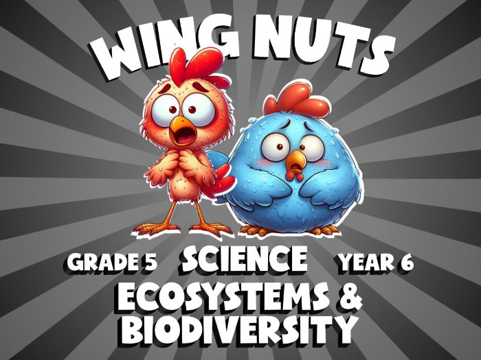 Ecosystems & Biodiversity WING NUTS Science Game | No-Prep Year 6 Review Activity