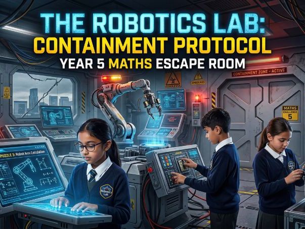 The Robotics Lab: Containment Protocol — Year 5 Maths Escape Room