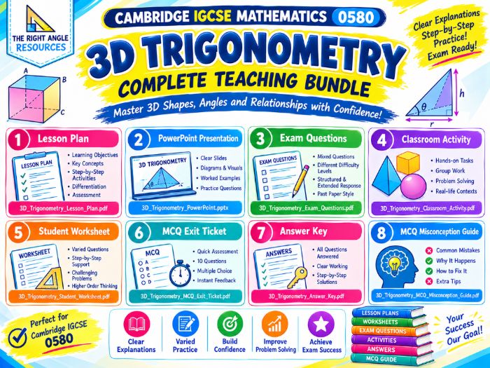 Master 3D Trigonometry for Cambridge IGCSE / GCSE Maths 0580 Extended!