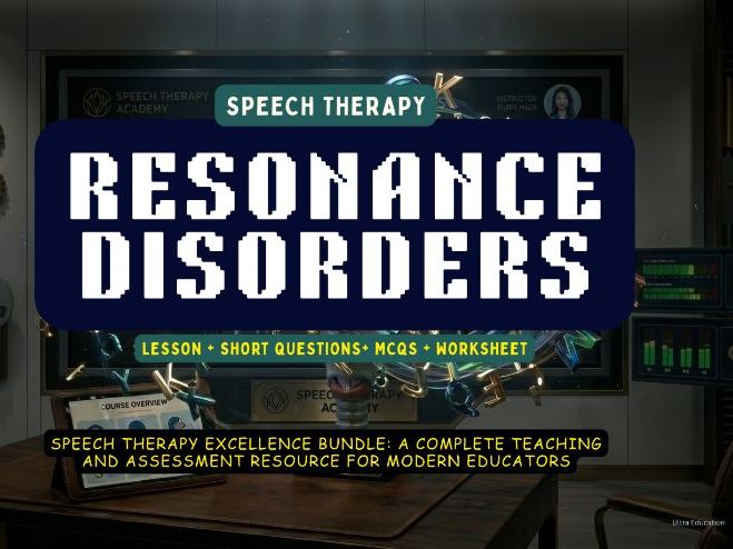 Resonance Disorders Complete Study Pack | Hypernasality, Hyponasality, VPD, Therapy & Worksheets