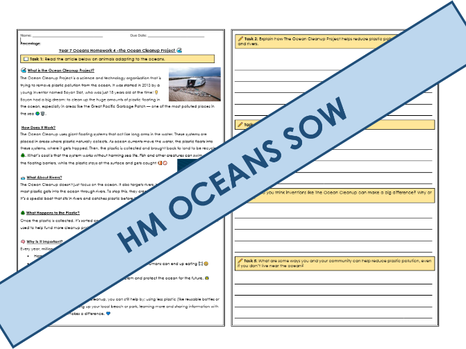 Oceans Homework 4 –The Ocean Cleanup Project