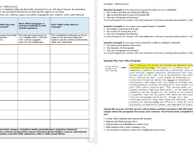 Edexcel IGCSE English Language A Paper 2: work booklet
