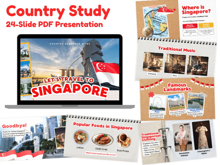 Singapore Country Study | 24-Slide Geography & Culture Presentation
