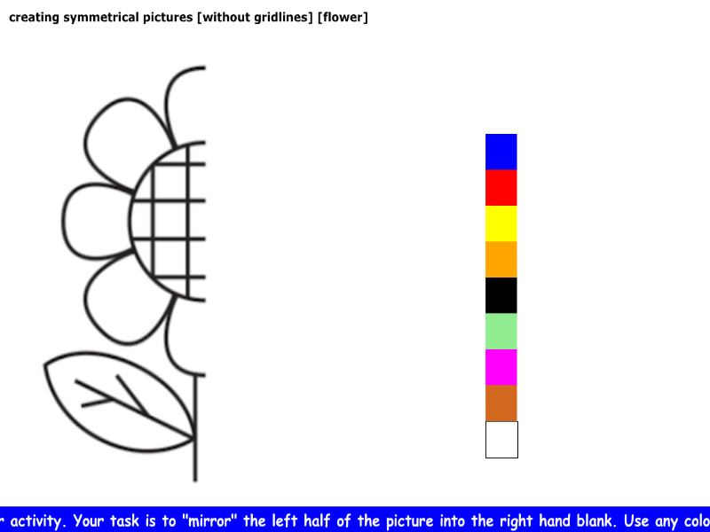 creating symmetrical pictures [without gridlines] [flower]