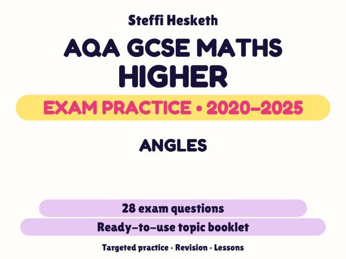 AQA GCSE Maths Higher: Angles Exam Questions | 2020-2025