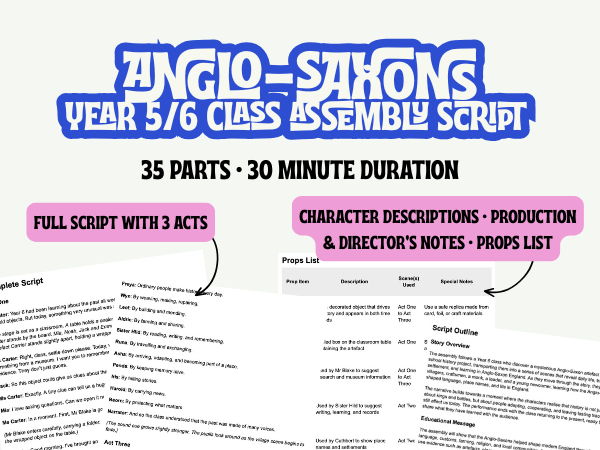 UKS2 Anglo-Saxons Assembly Script