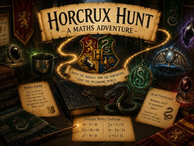 Harry Potter Themed Maths Revision Horcrux Hunt