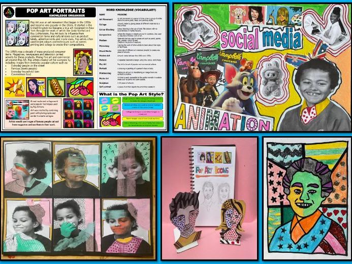 Art Academy 2026 - Pop Art Portraits (Upper Key Stage 2)