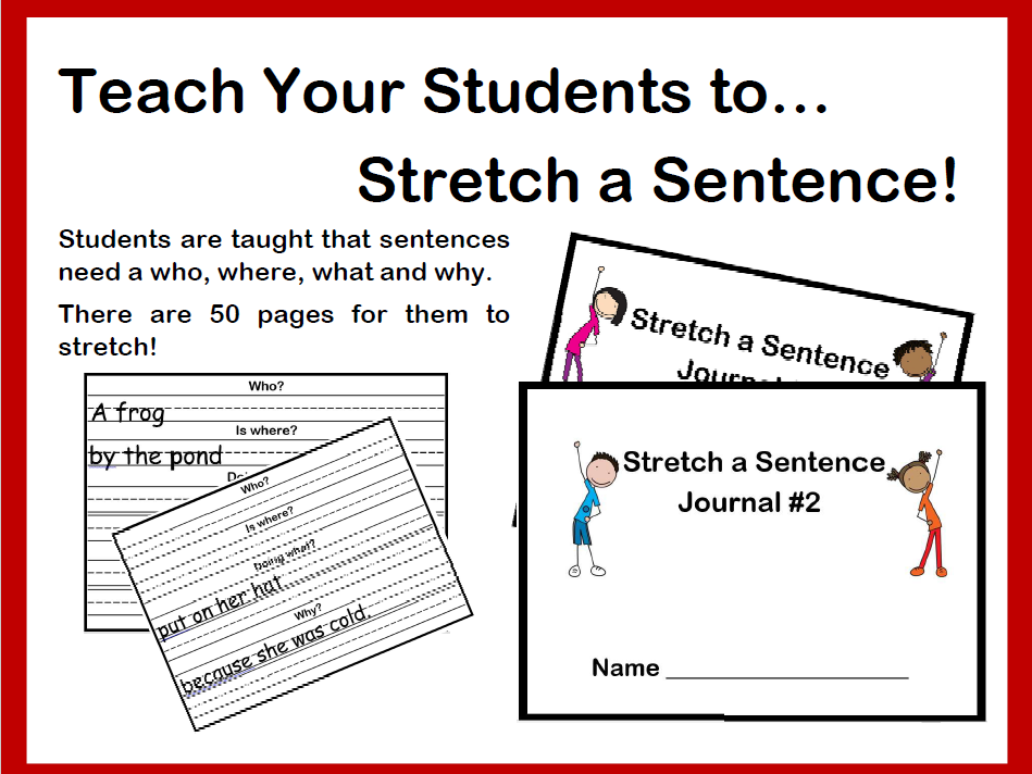 Stretch a Sentence Primary Writing Activity