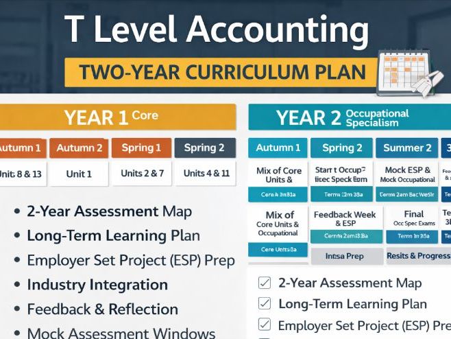 T Level Accounting 2-Year Curriculum Plan & Assessment Map