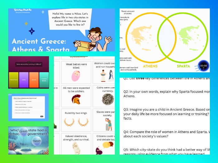 KS2 Ancient Greece - The City-States: Life in Sparta and Athens